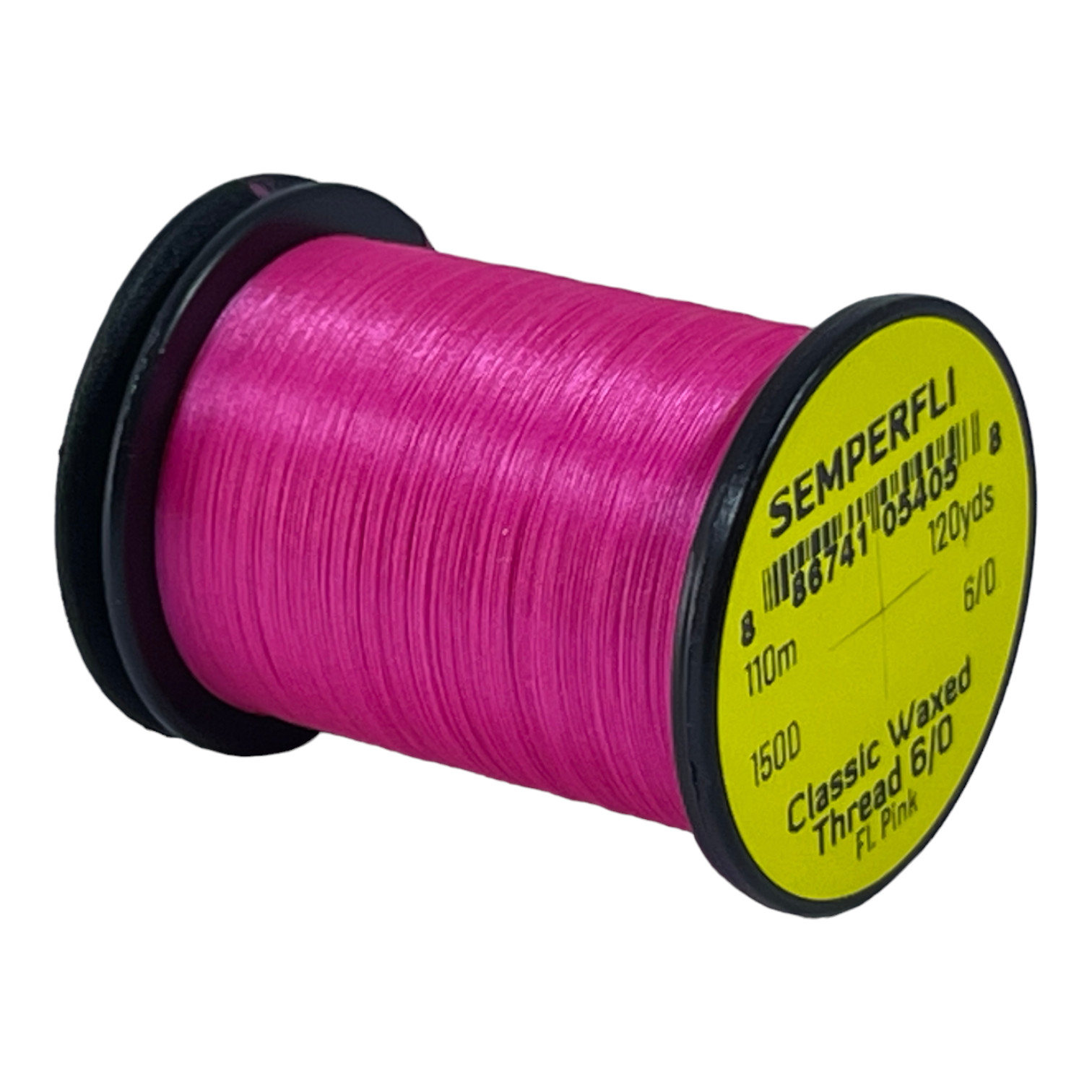 Classic Waxed Thread 6/0 110m (120 Yards) Fluoro Pink