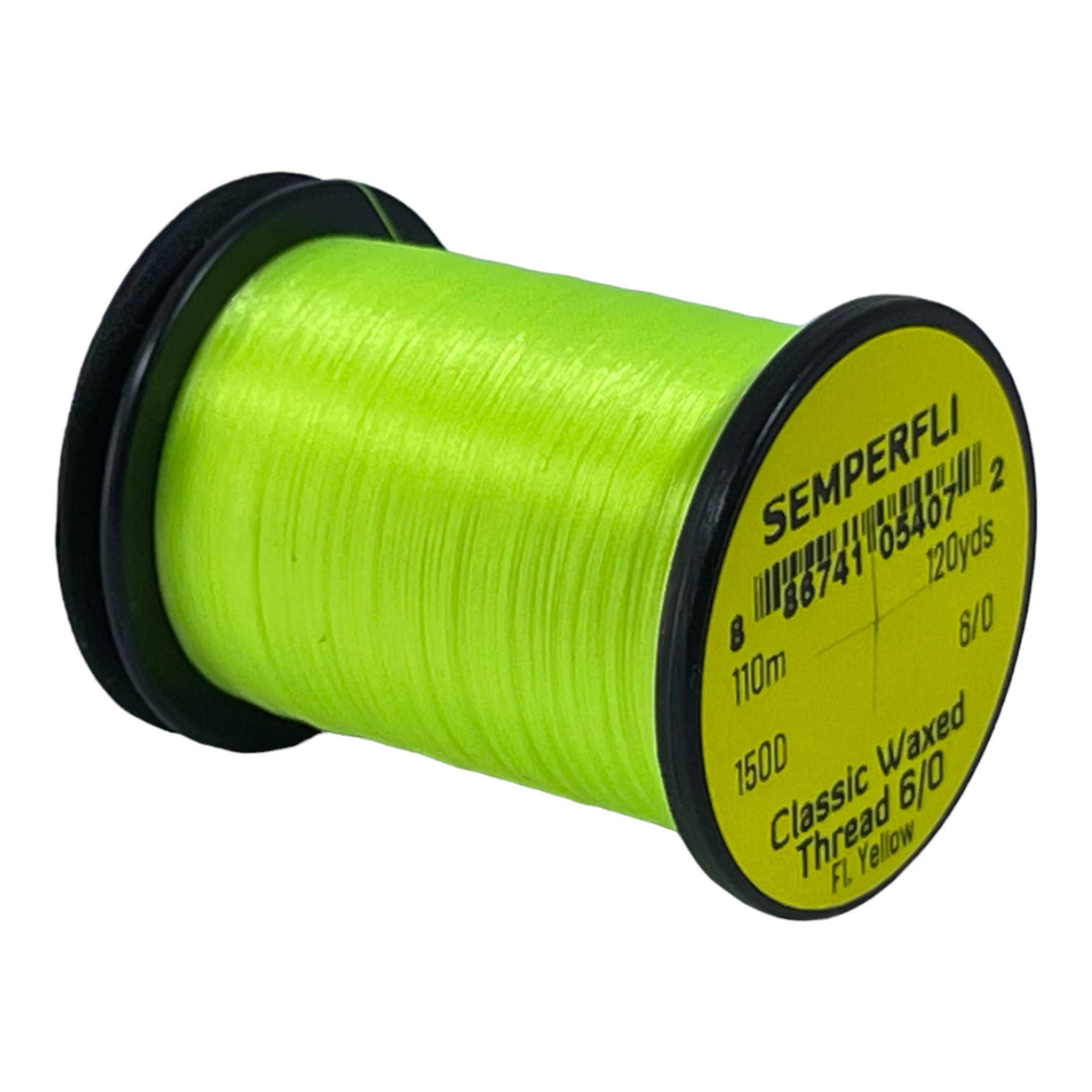 Classic Waxed Thread 6/0 110m (120 Yards) Fluoro Yellow