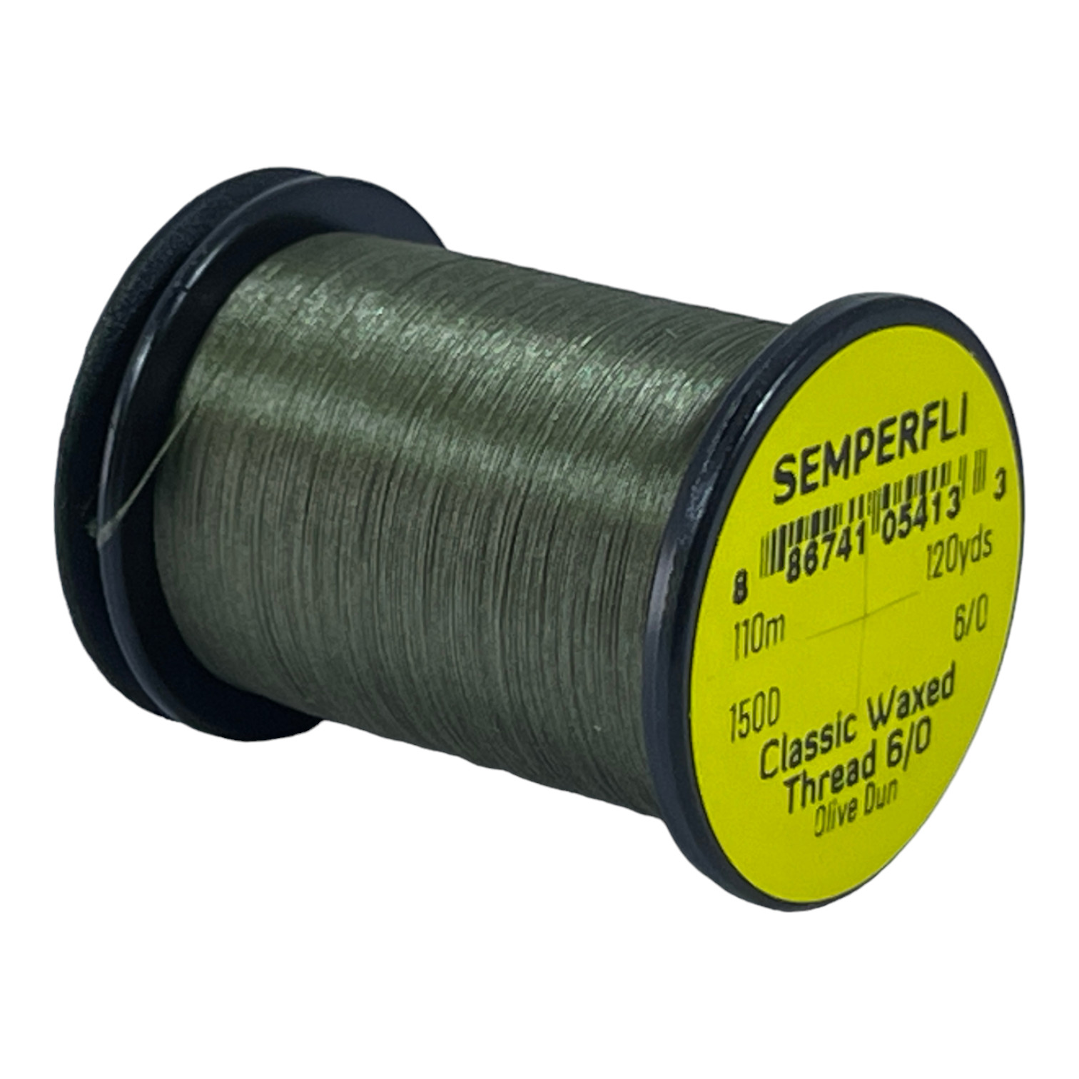 Classic Waxed Thread 6/0 110m (120 Yards) Olive Dun