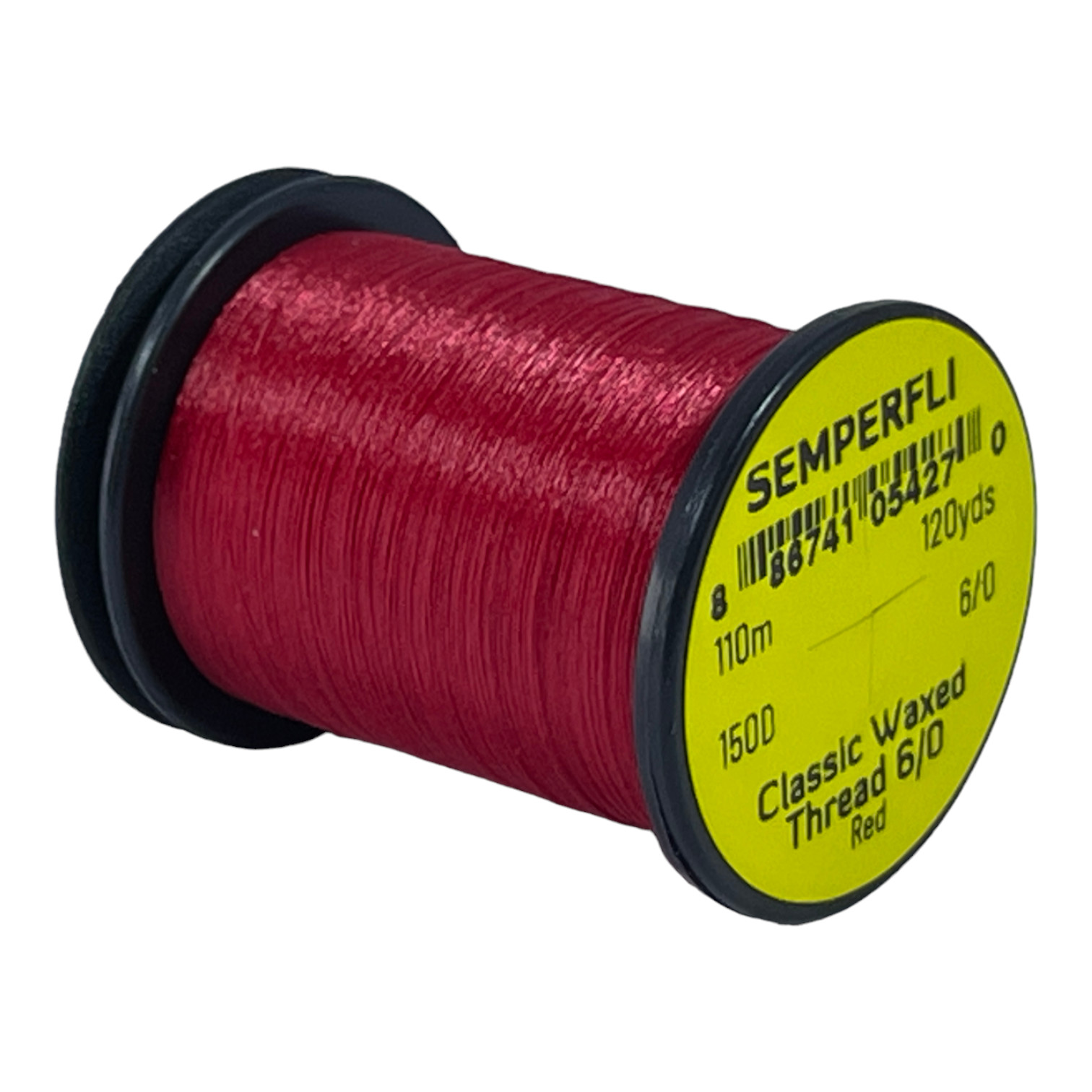 Classic Waxed Thread 6/0 110m (120 Yards) Red