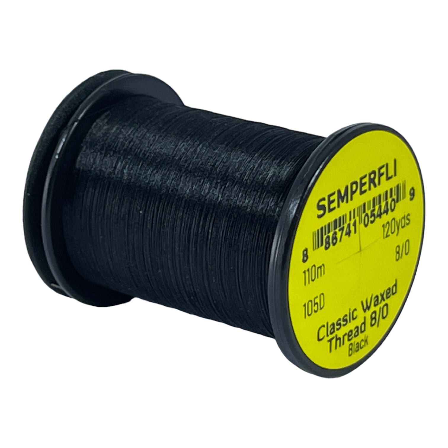 Classic Waxed Thread 8/0 110m (120 Yards) Black