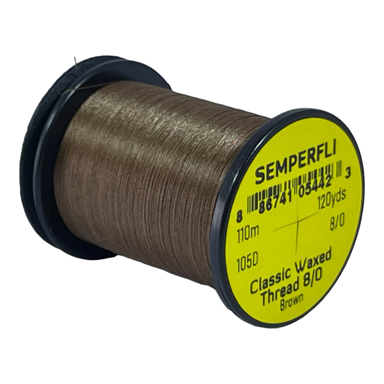 Classic Waxed Thread 8/0 110m (120 Yards) Brown