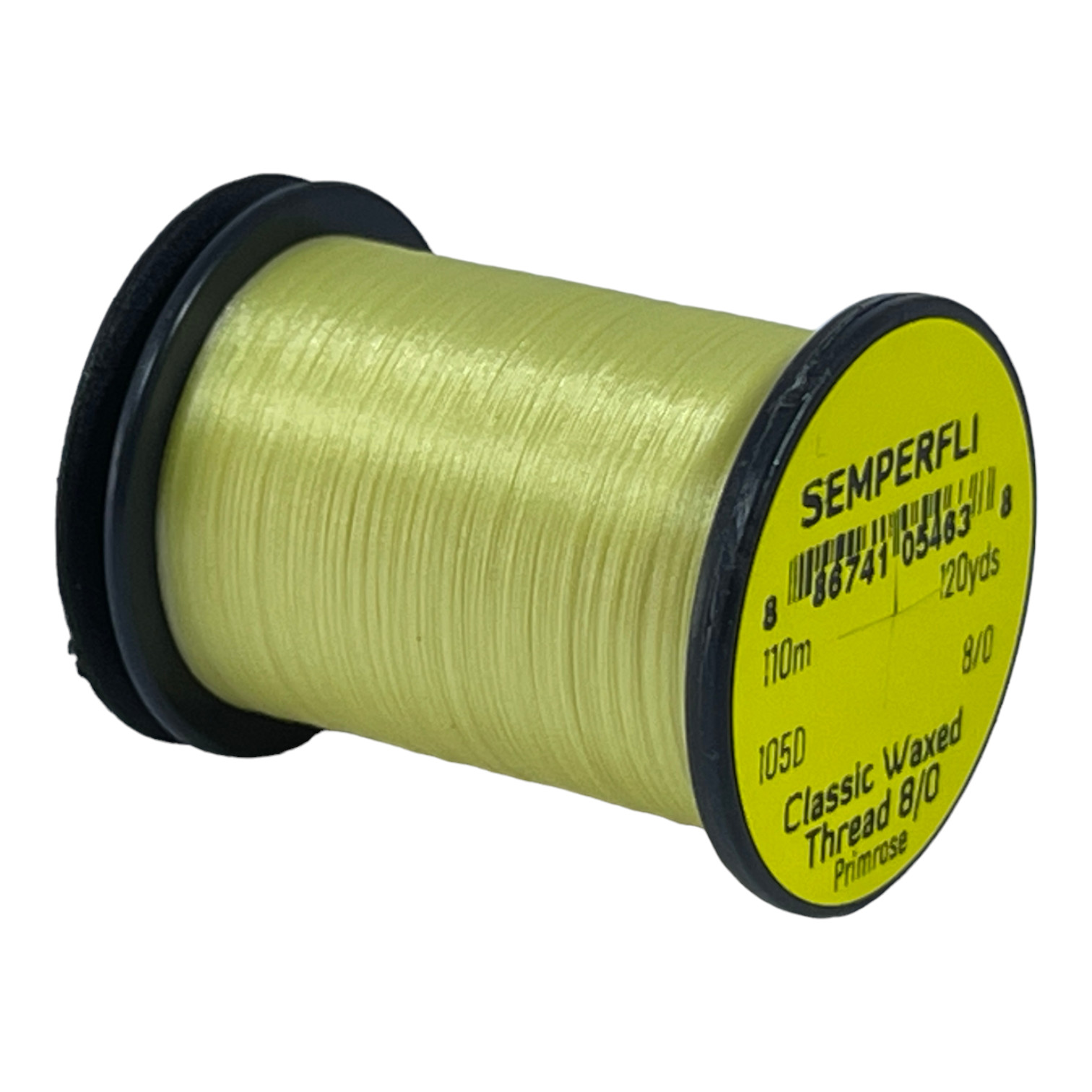 Classic Waxed Thread 8/0 110m (120 Yards) Primrose