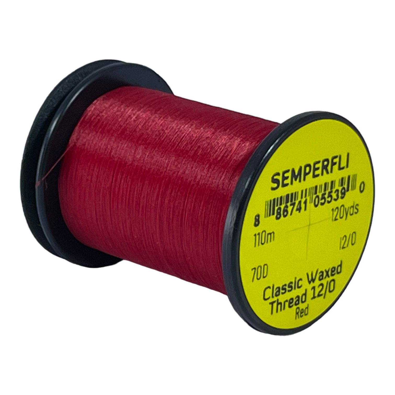 Classic Waxed Thread 12/0 110m (120 Yards) Red