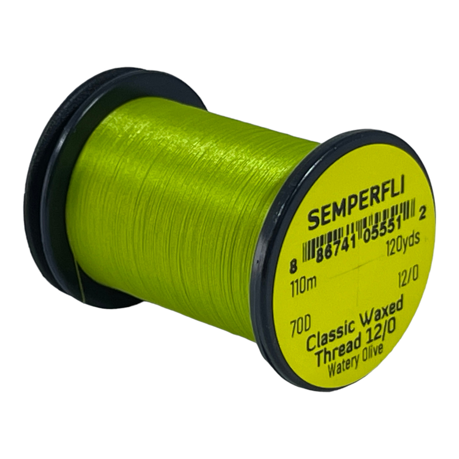 Classic Waxed Thread 12/0 110m (120 Yards) Watery Olive