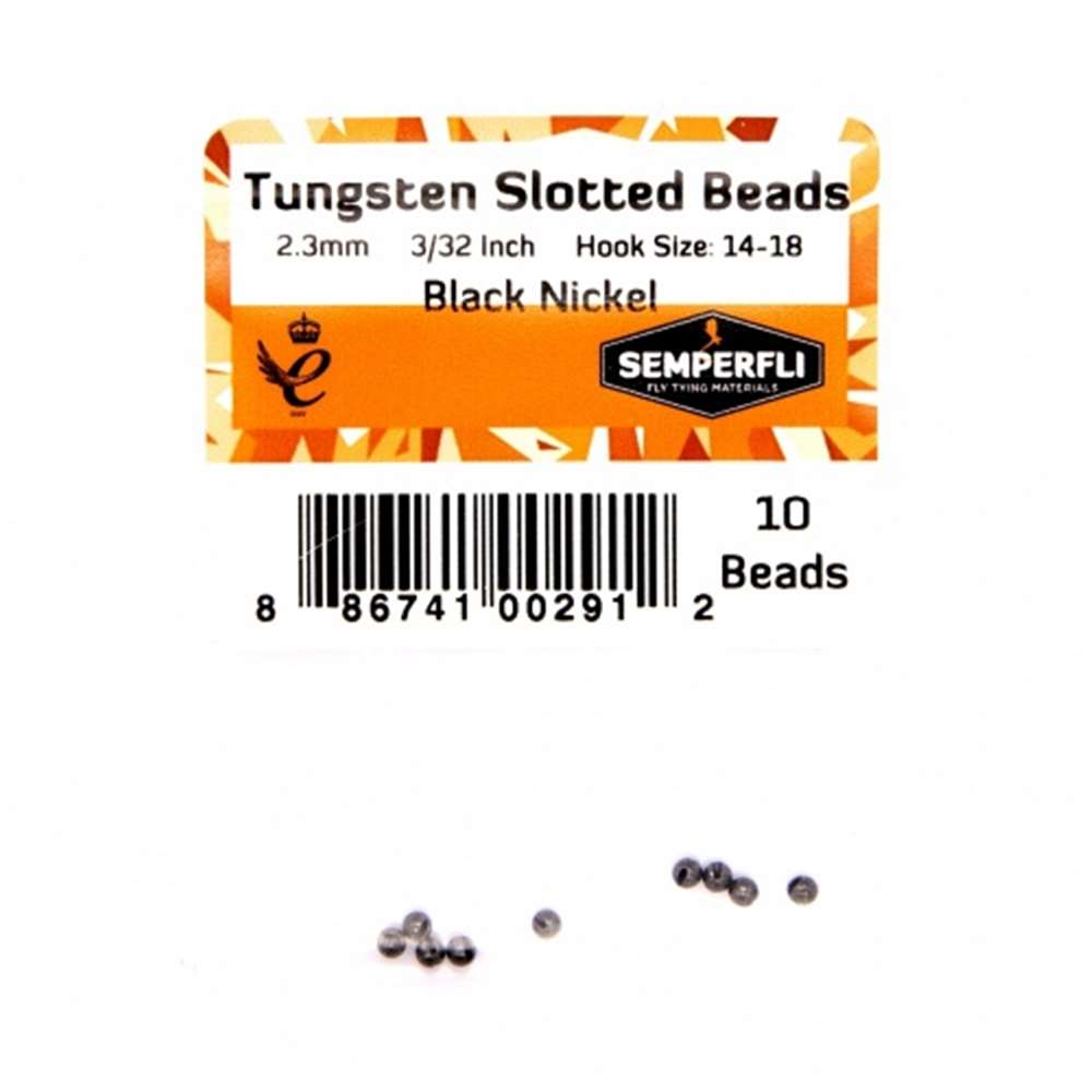 Tungsten Slotted Beads 2.3mm (3/32 inch)