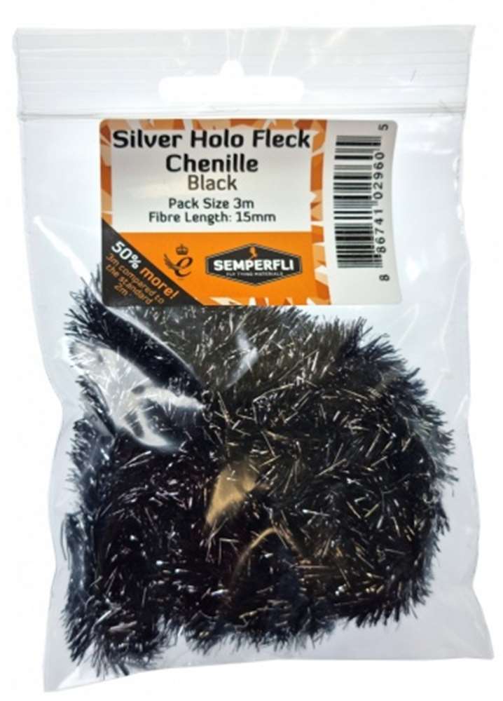 Silver Tinsel Fleck 15mm Large